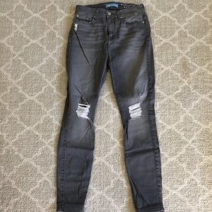 7 for all mankind distressed skinny jean